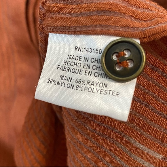 Vacate the Label Tie Hem Burnt Orange Top - Picture 10 of 10